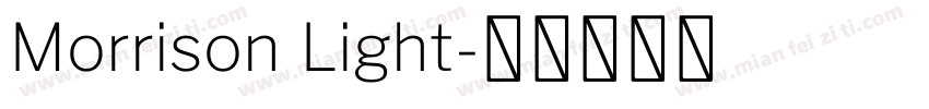 Morrison Light字体转换